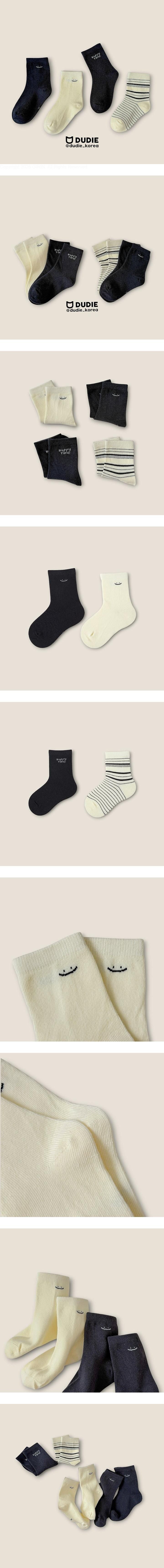 Happy Time 4-Pack Socks Set by Dudie for Child - view 1