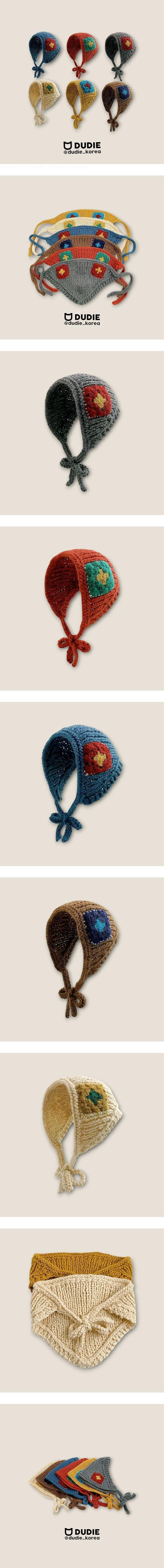 Cozy Contrast Bonnet by Dudie for Child - view 1