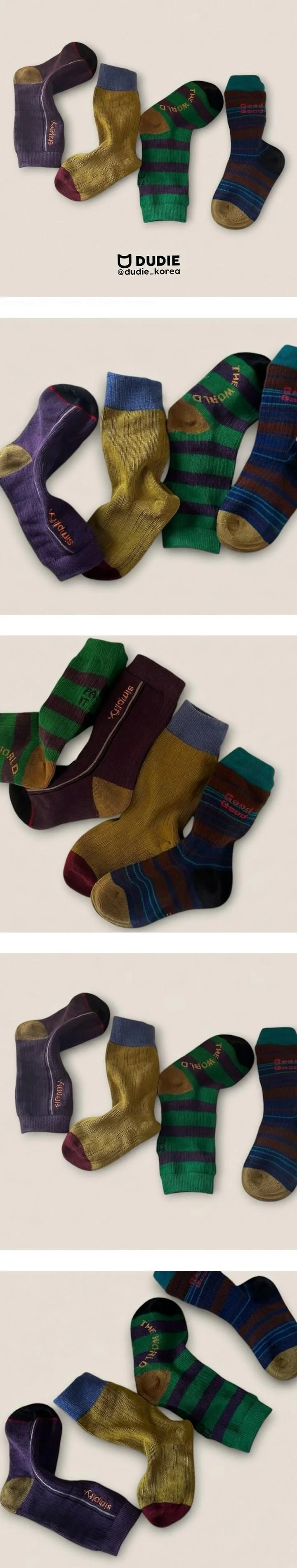 Dam 4-Pack Socks Set by Dudie for Child - view 1