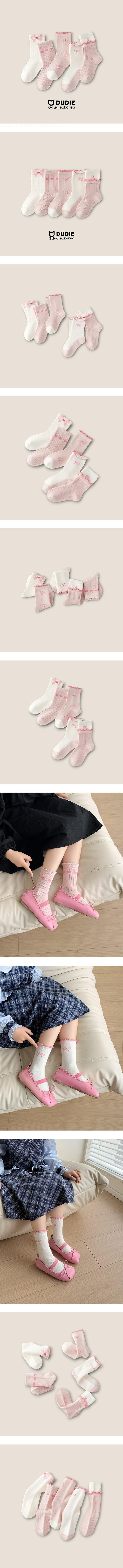 Ripple Flower 5-Pack Socks Set by Dudie for Child - view 1