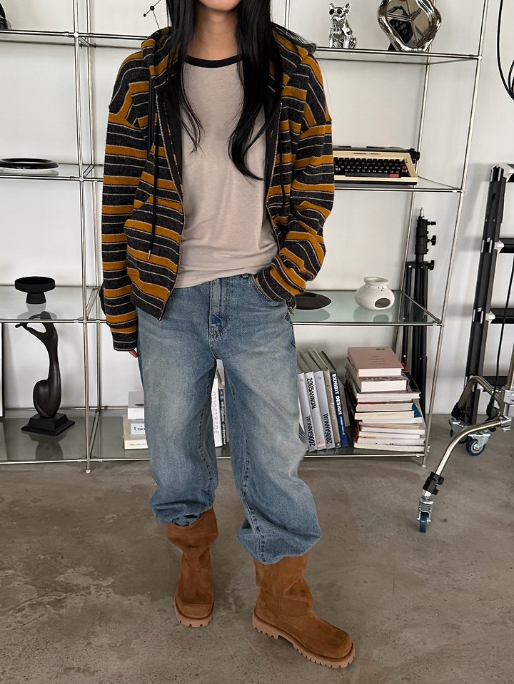 Hooded Knit Zip-Up by Foset for Women - view 4