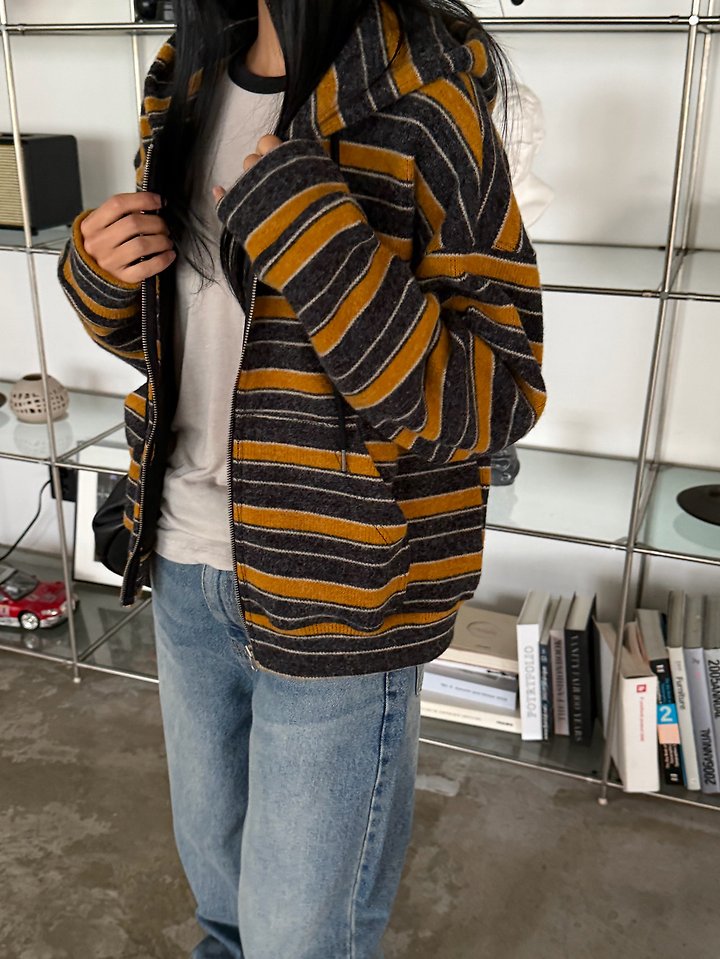 Hooded Knit Zip-Up by Foset for Women - view 6