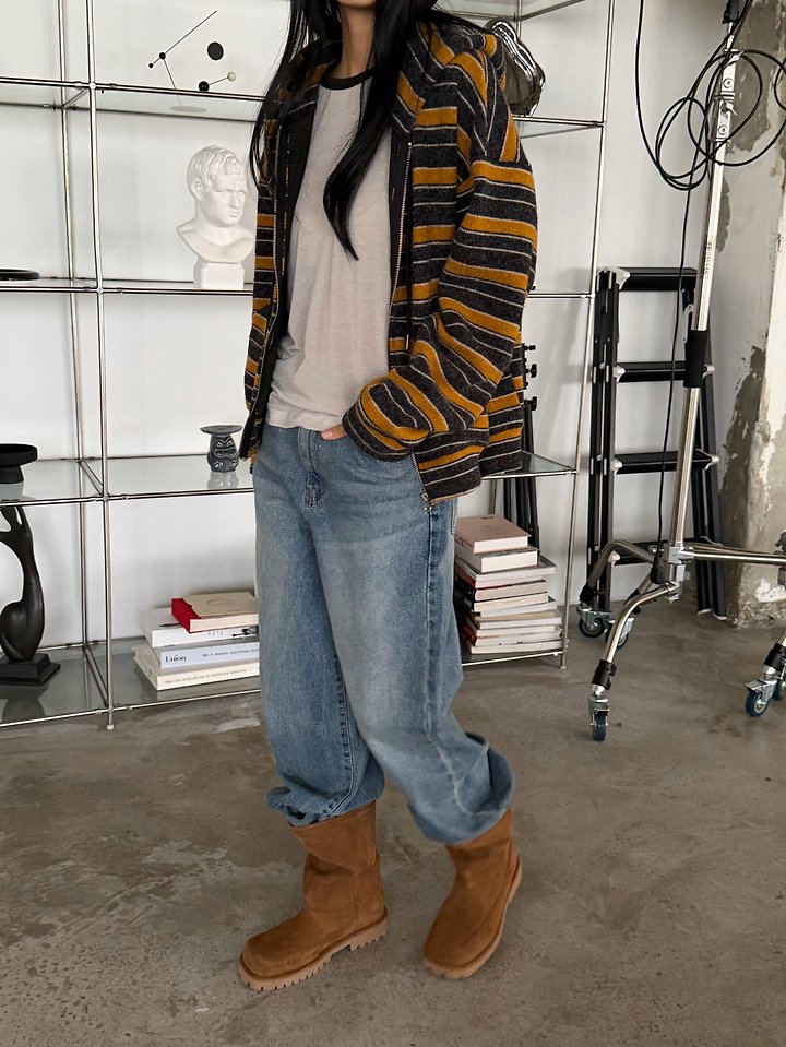 Hooded Knit Zip-Up by Foset for Women - view 8