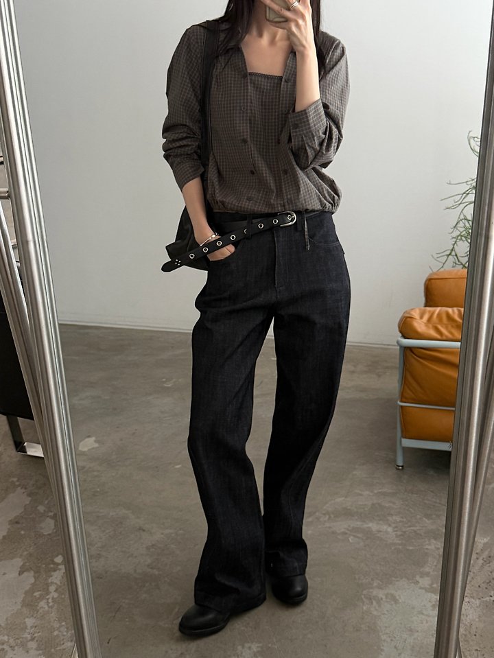 Raw Denim Pants by Foset for Women - view 4