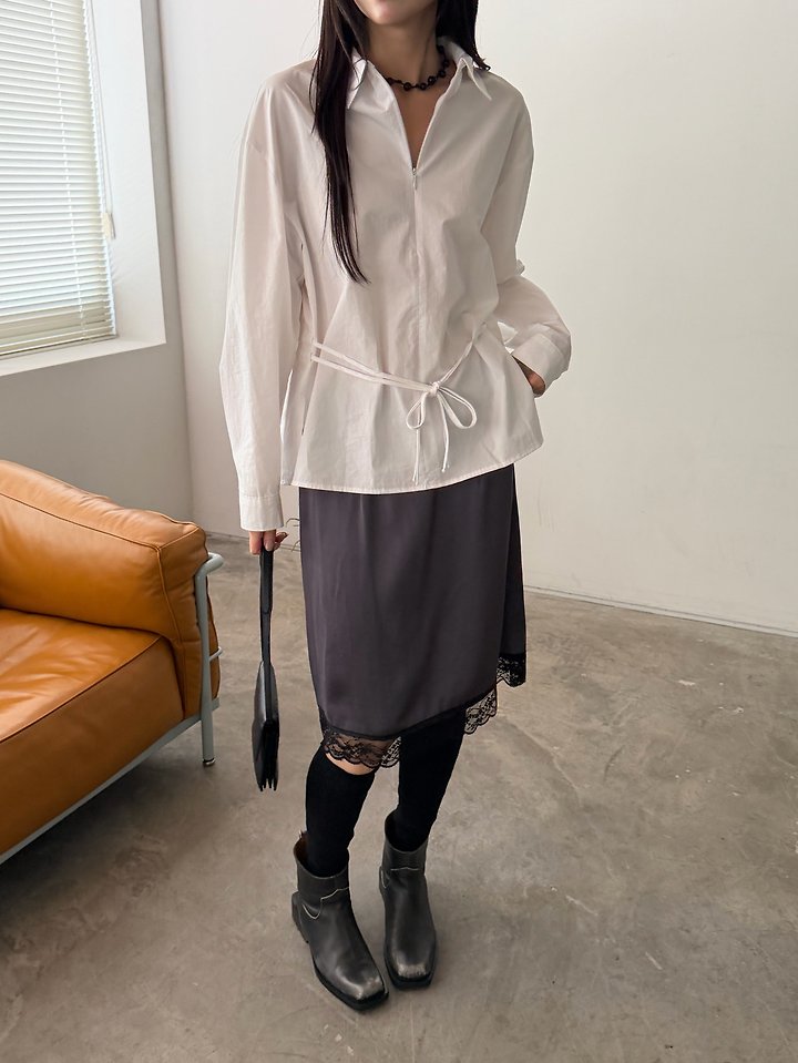 Concealed Zipper Blouse by Foset for Women - view 12