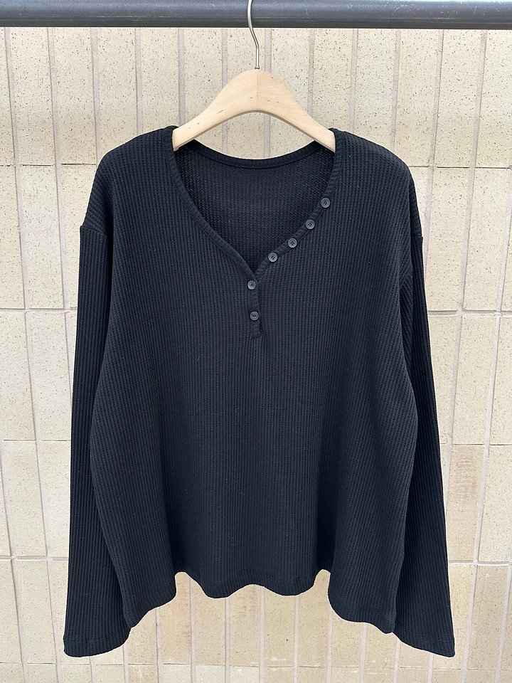 Waffle Button Tee by Foset for Women - view 2