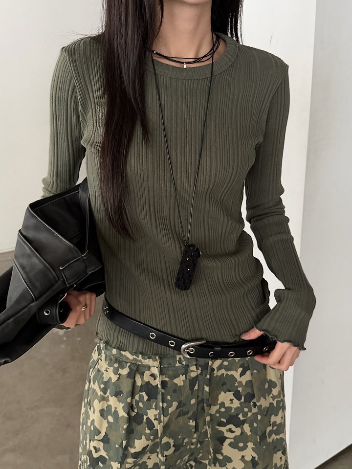 Terra Ribbed Tee by Foset for Women - view 11