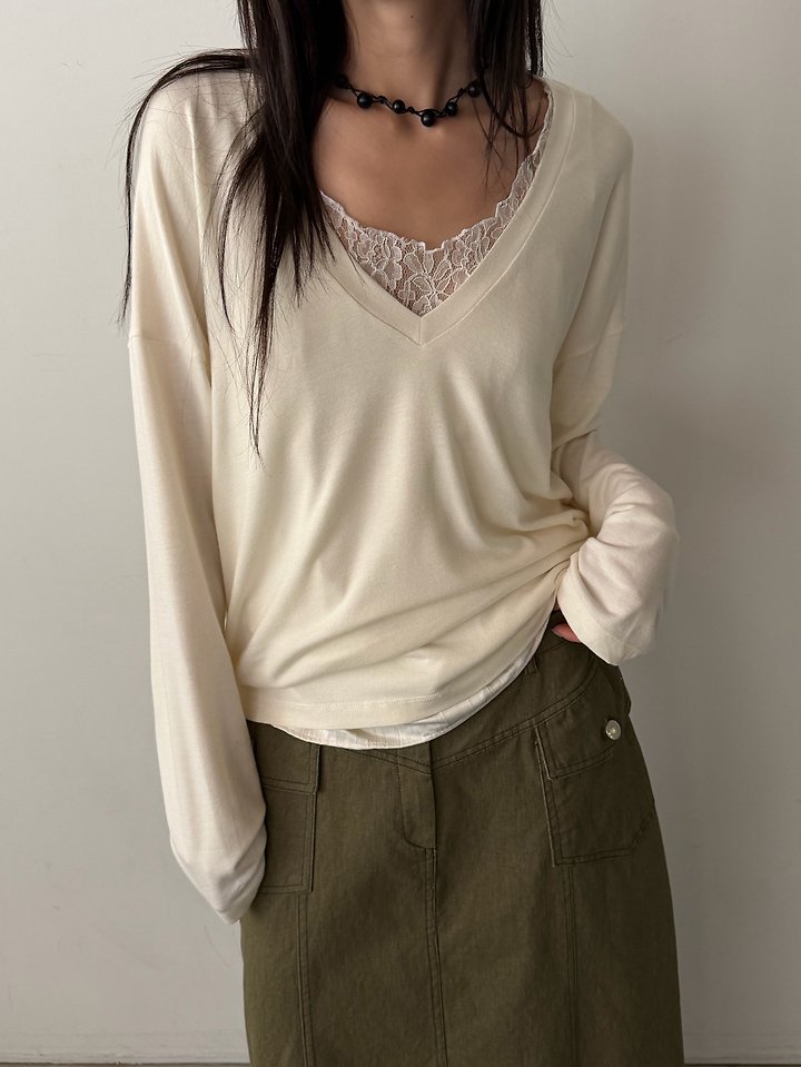 Together V Tee by Foset for Women - view 9