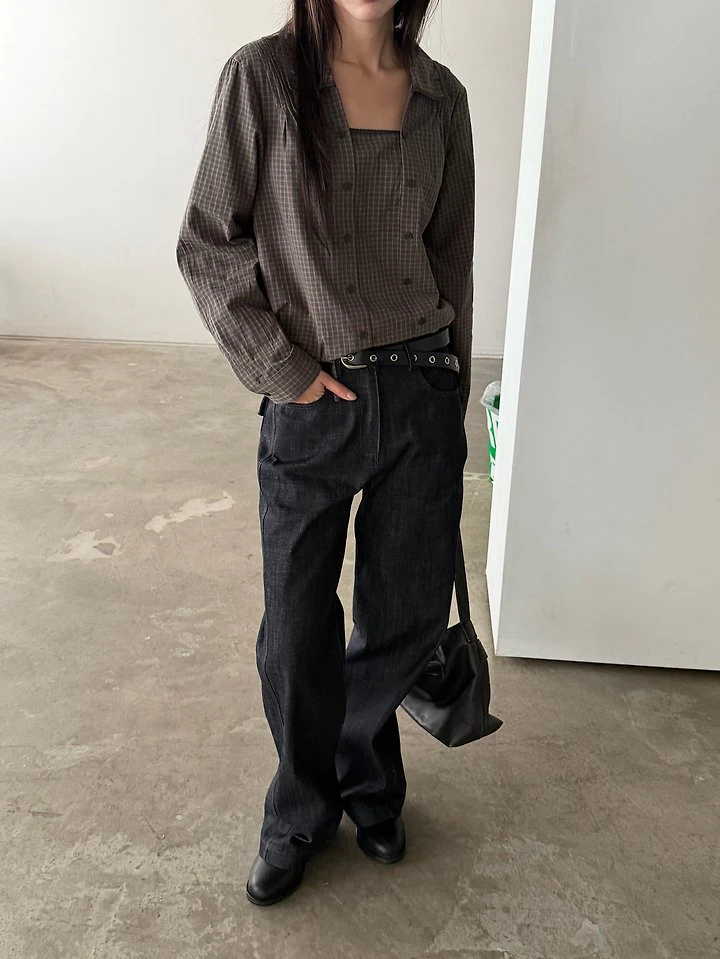 Raw Denim Pants by Foset for Women - view 9