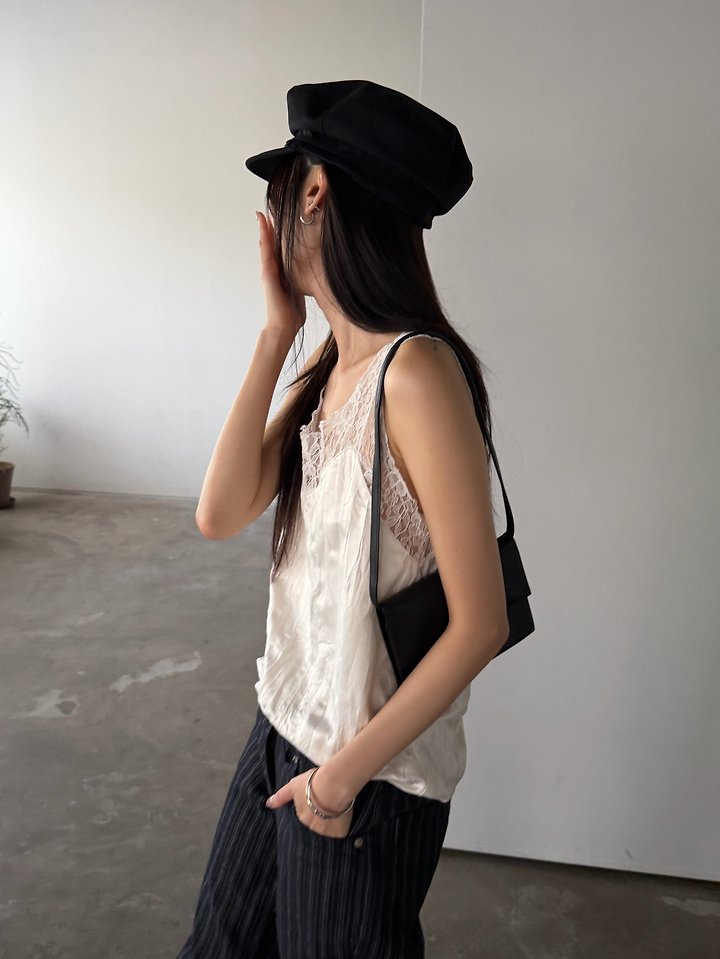 Glass Lace Sleeveless Top by Foset for Women - view 7