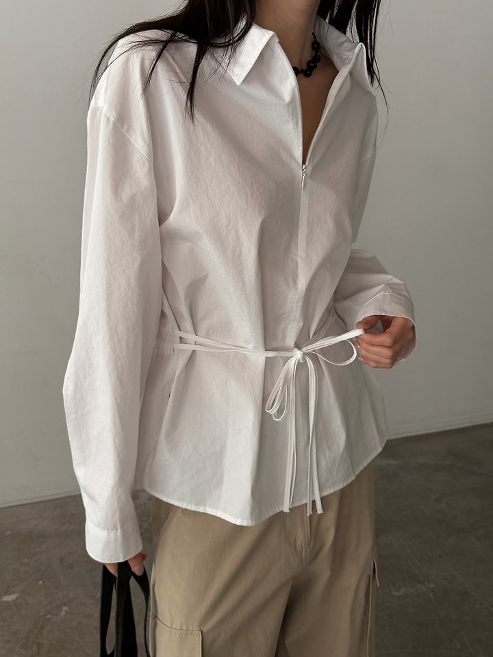 Concealed Zipper Blouse by Foset for Women - view 4