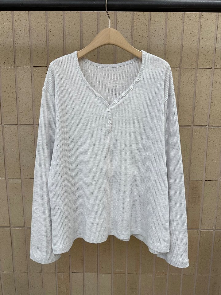 Waffle Button Tee by Foset for Women - view 1