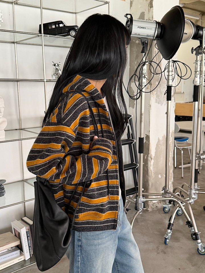 Hooded Knit Zip-Up by Foset for Women - view 7