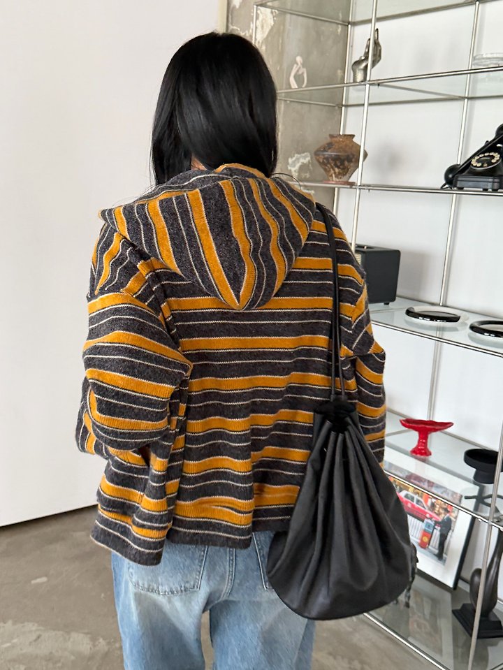 Hooded Knit Zip-Up by Foset for Women - view 9