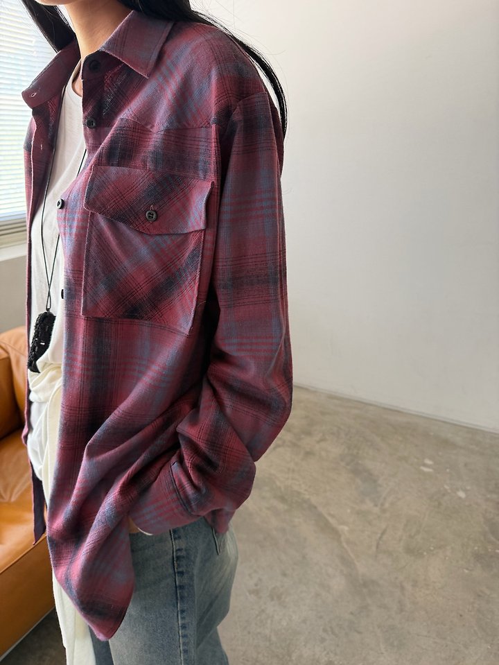 Haide Check Shirt by Foset for Women - view 6
