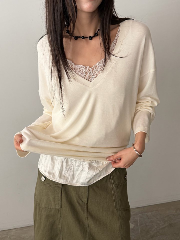 Together V Tee by Foset for Women - view 10