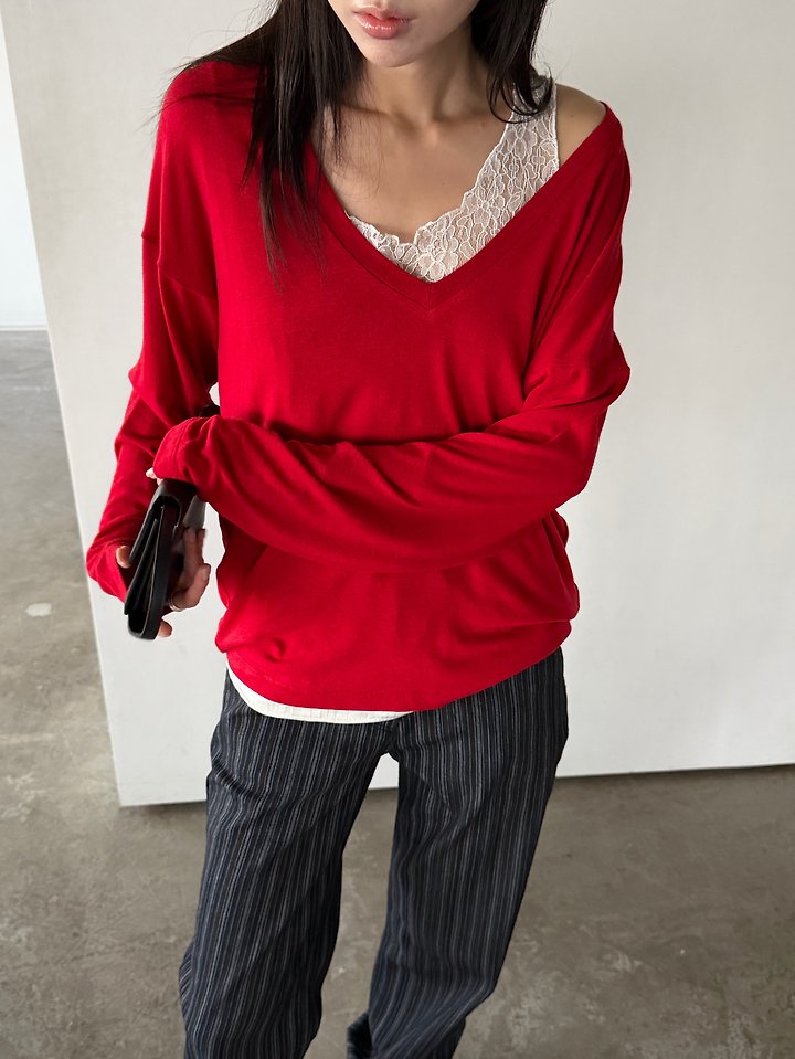 Together V Tee by Foset for Women - view 4