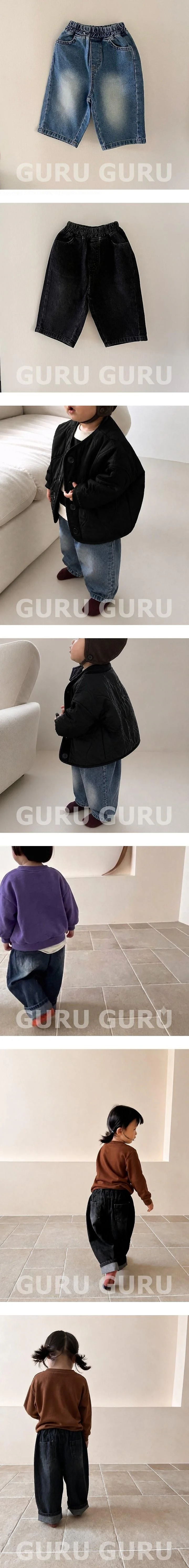 Gogo Denim Pants by Guru Guru for Baby - view 2