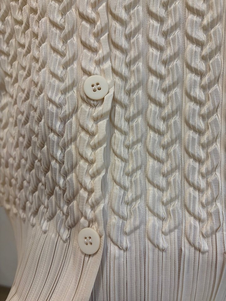 Pleats Cable Top Cardigan by Have for Women - view 2
