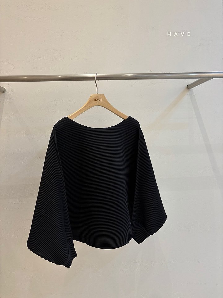 Round Batwing Pleats Blouse by Have for Women - view 3