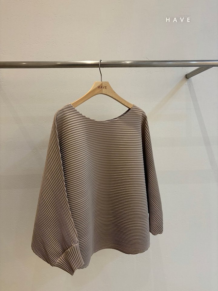 Round Batwing Pleats Blouse by Have for Women - view 5