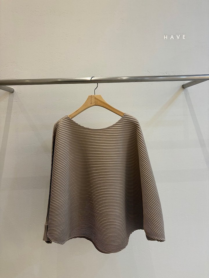 Round Batwing Pleats Blouse by Have for Women - view 6