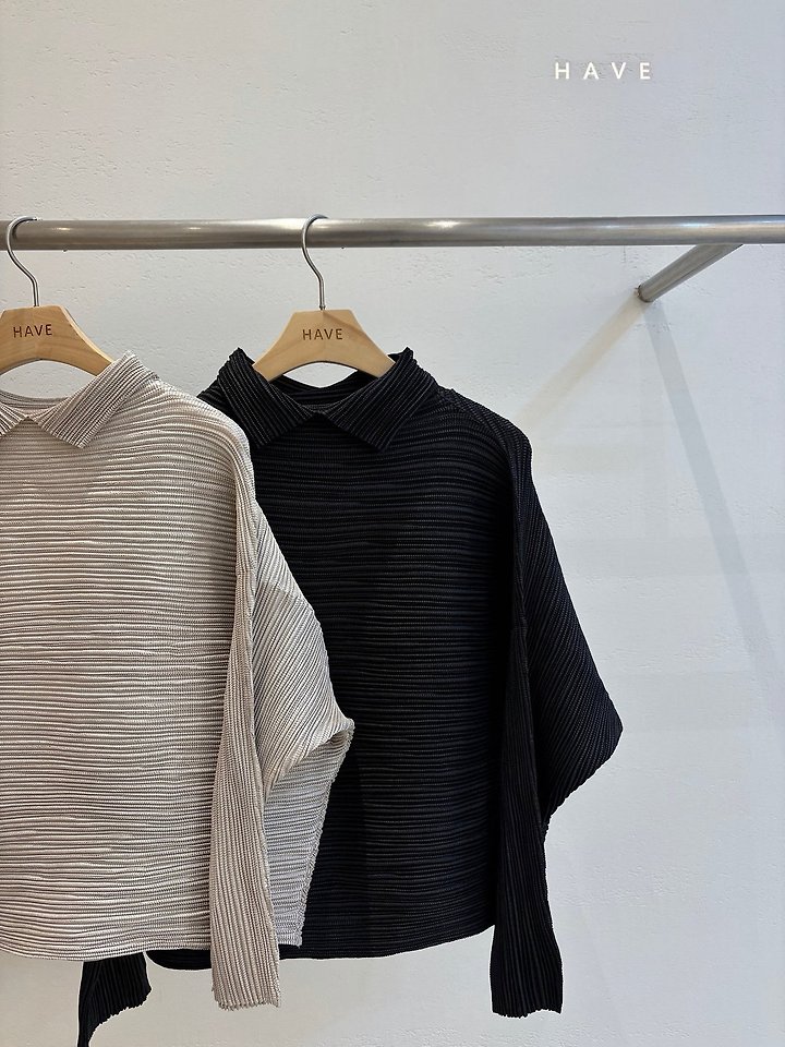 Moa Collar Pleats Blouse by Have for Women - view 1