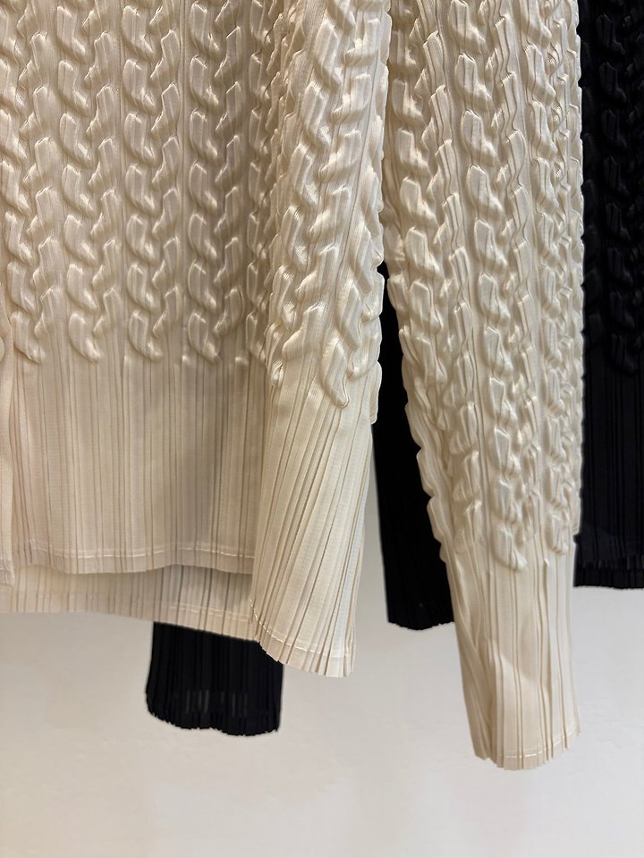 Pleats Cable Top Cardigan by Have for Women - view 1