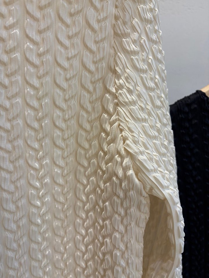 Pleats Cable Top Cardigan by Have for Women - view 3