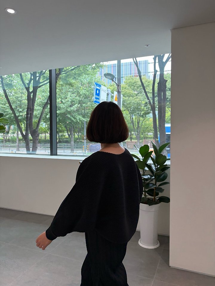 Round Batwing Pleats Blouse by Have for Women - view 10