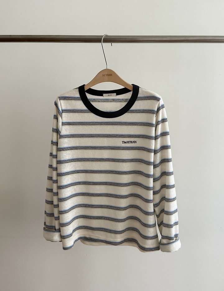Sandy Striped Long Sleeve Tee by Hiyann for Women - view 1