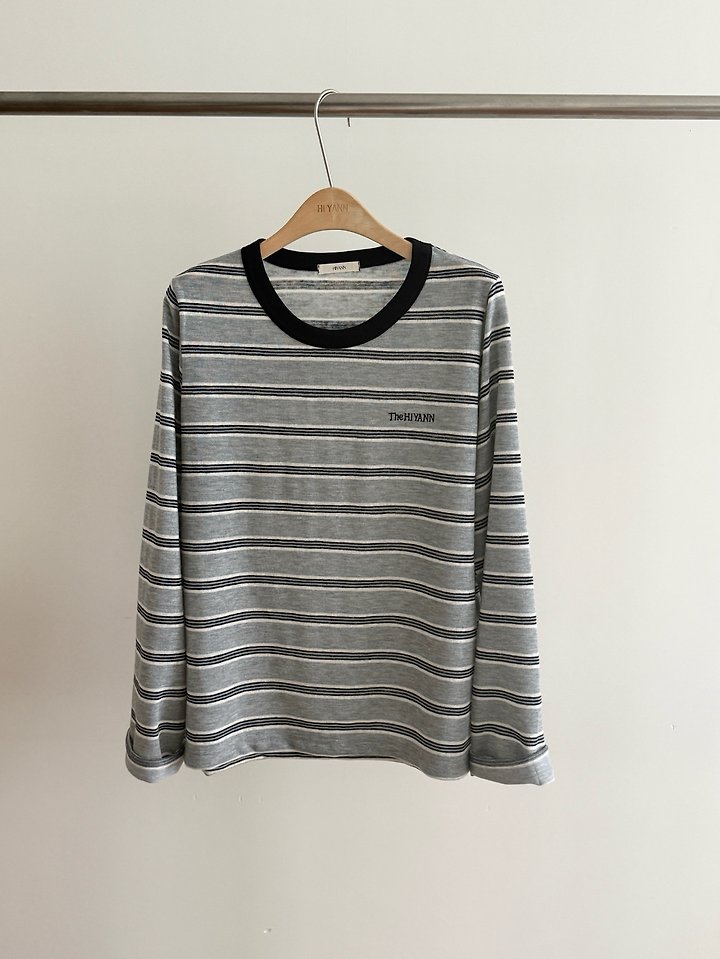 Sandy Striped Long Sleeve Tee by Hiyann for Women - view 3