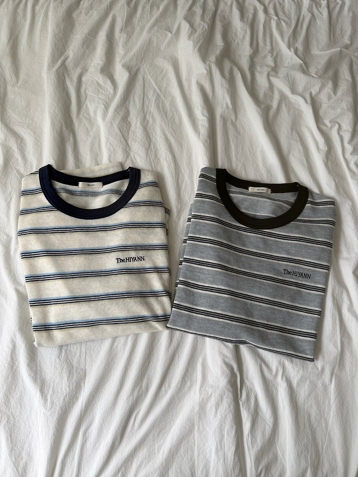 Sandy Striped Long Sleeve Tee by Hiyann for Women - view 7