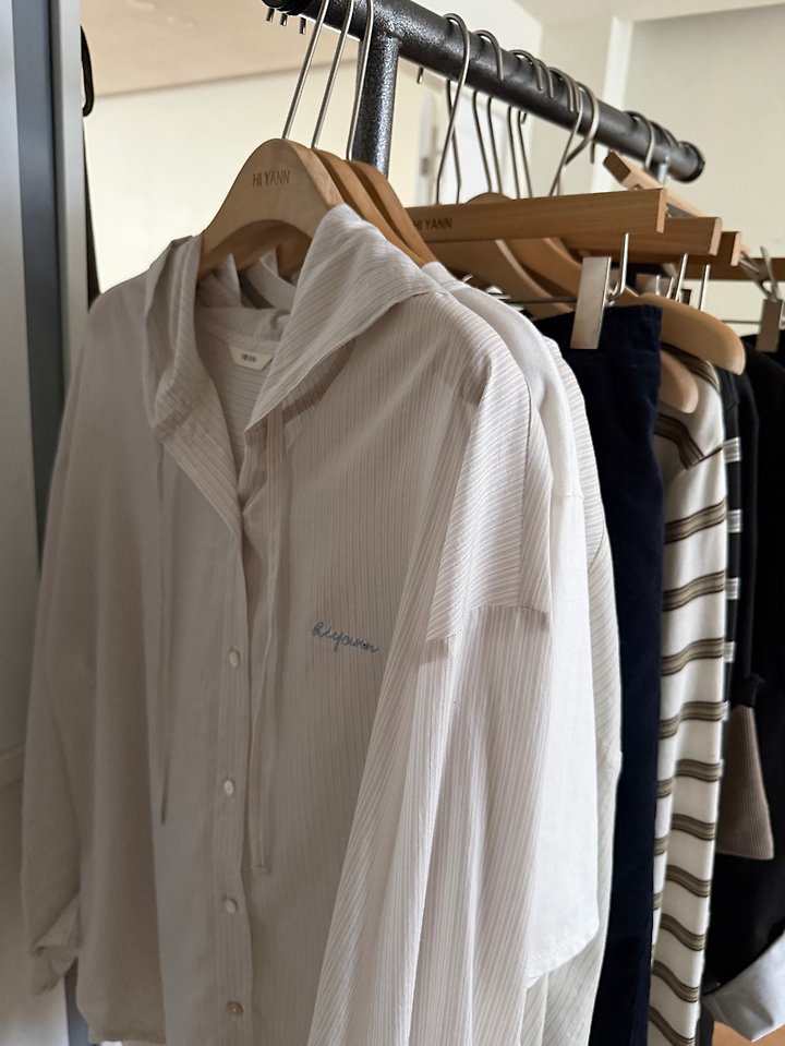 Tencel Hooded Shirt by Hiyann for Women - view 10