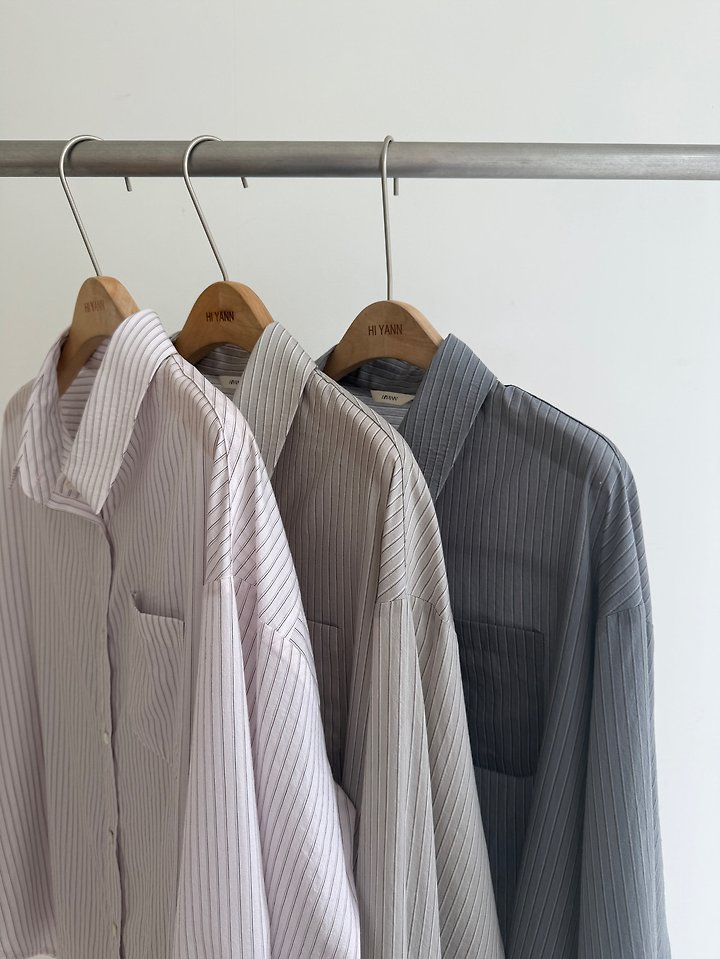 Loebe Striped Shirt by Hiyann for Women - view 1