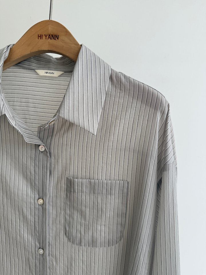 Loebe Striped Shirt by Hiyann for Women - view 5