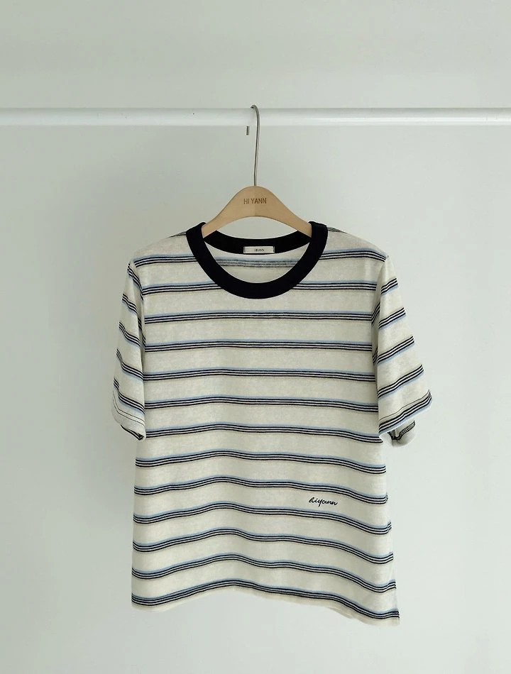 Sandy Striped Tee by Hiyann for Women - view 2