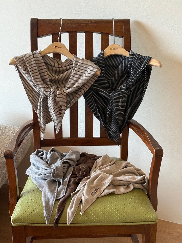 Wool Triangle Muffler by Hiyann for Women - view 10