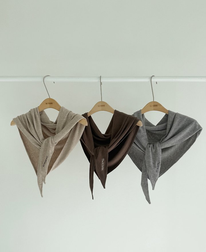 Wool Triangle Muffler by Hiyann for Women - view 2