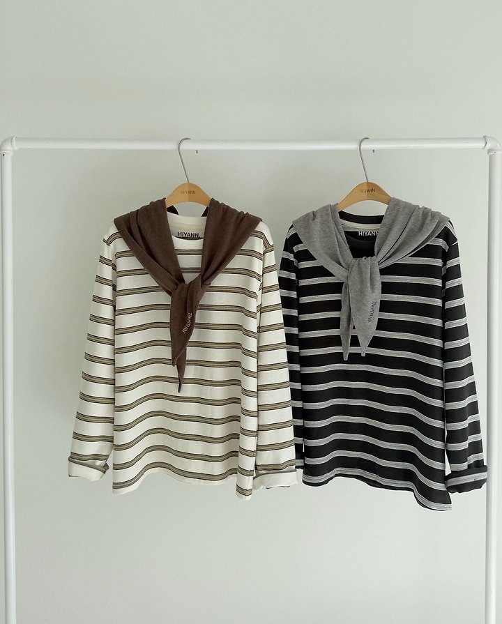Haru Striped Tee by Hiyann for Women - view 8