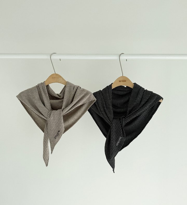 Wool Triangle Muffler by Hiyann for Women - view 3