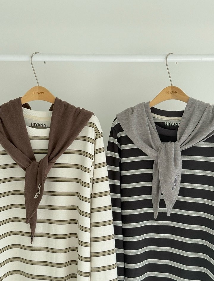 Haru Striped Tee by Hiyann for Women - view 9