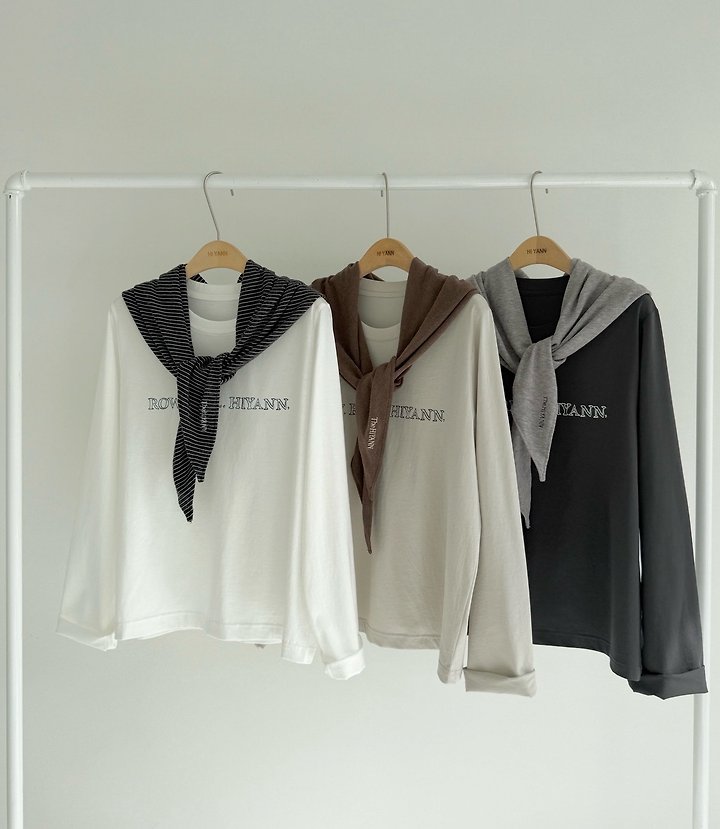 Row Long Sleeve Tee by Hiyann for Women - view 8
