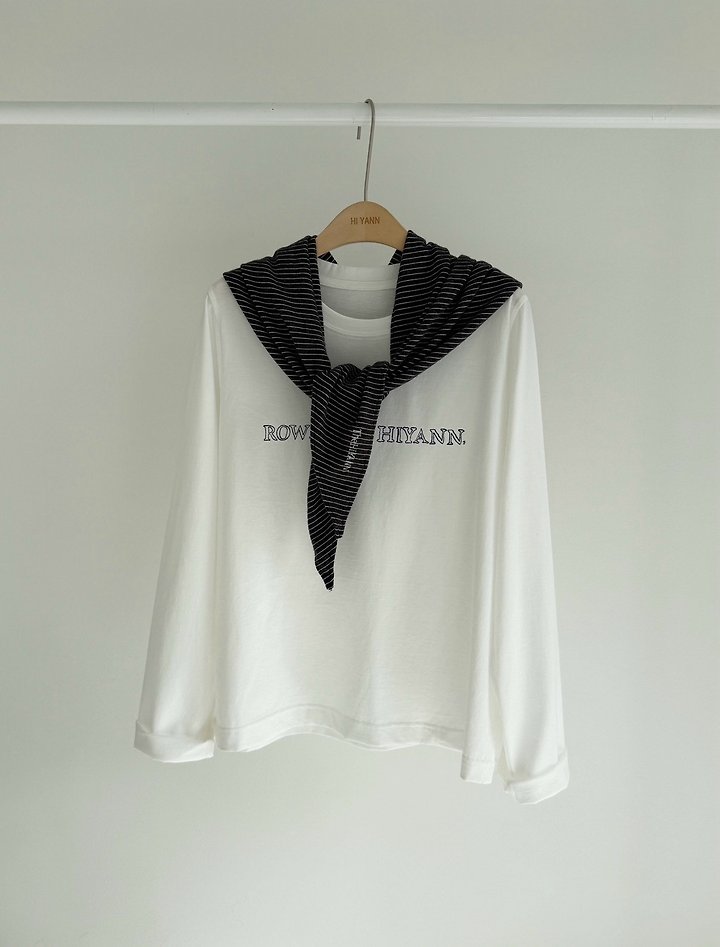 Row Long Sleeve Tee by Hiyann for Women - view 2