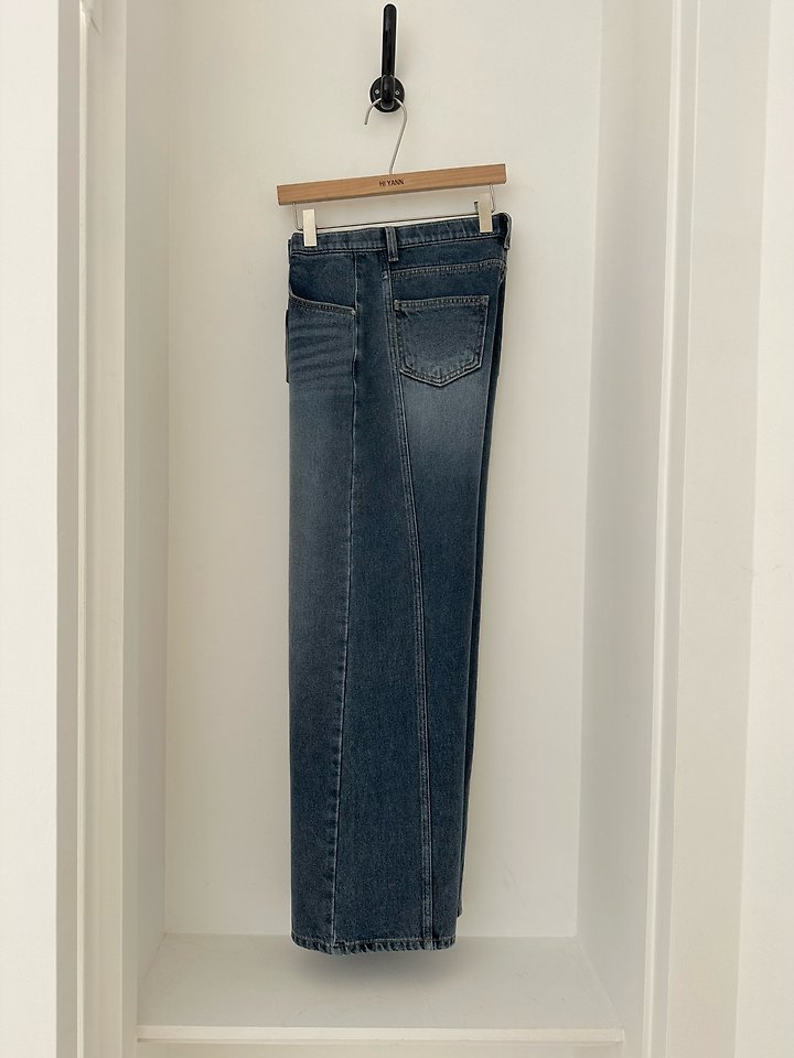 Fleece Cut Denim Pants by Hiyann for Women - view 3