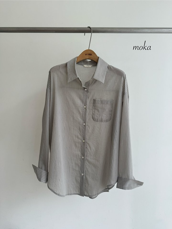 Loebe Striped Shirt by Hiyann for Women - view 4