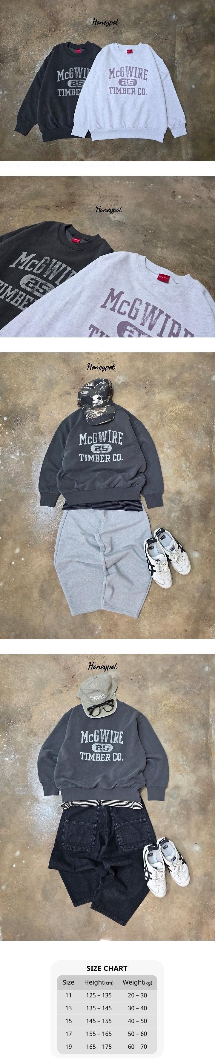 Timber Sweatshirt-Charcoal by Honeypot for Child - view 1