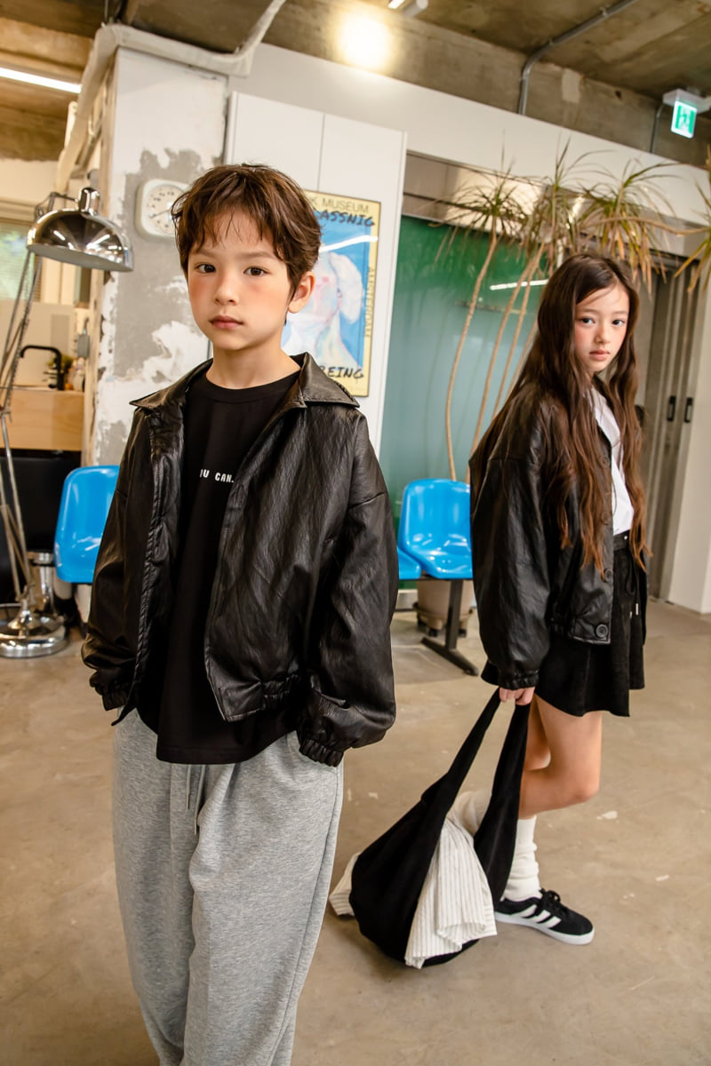 Nice Leather Jacket by I Love Jesus for Child - view 4