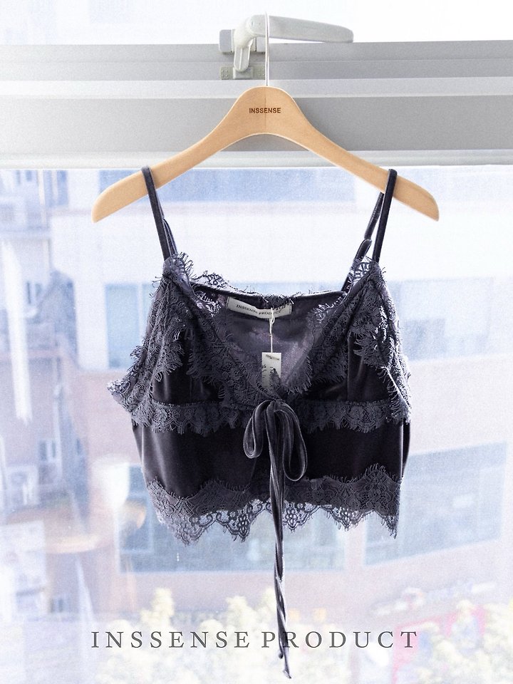 Velvet Lace Bustier Top by Inssense for Women - view 8