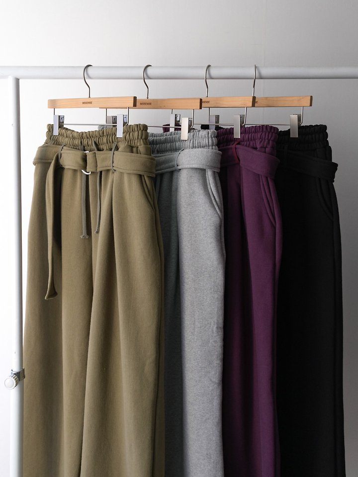 Premium Heavy Weight Belted Sweat Pants by Inssense for Women - view 11